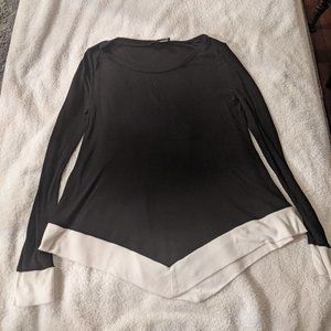 INC International Concepts Black & White Top